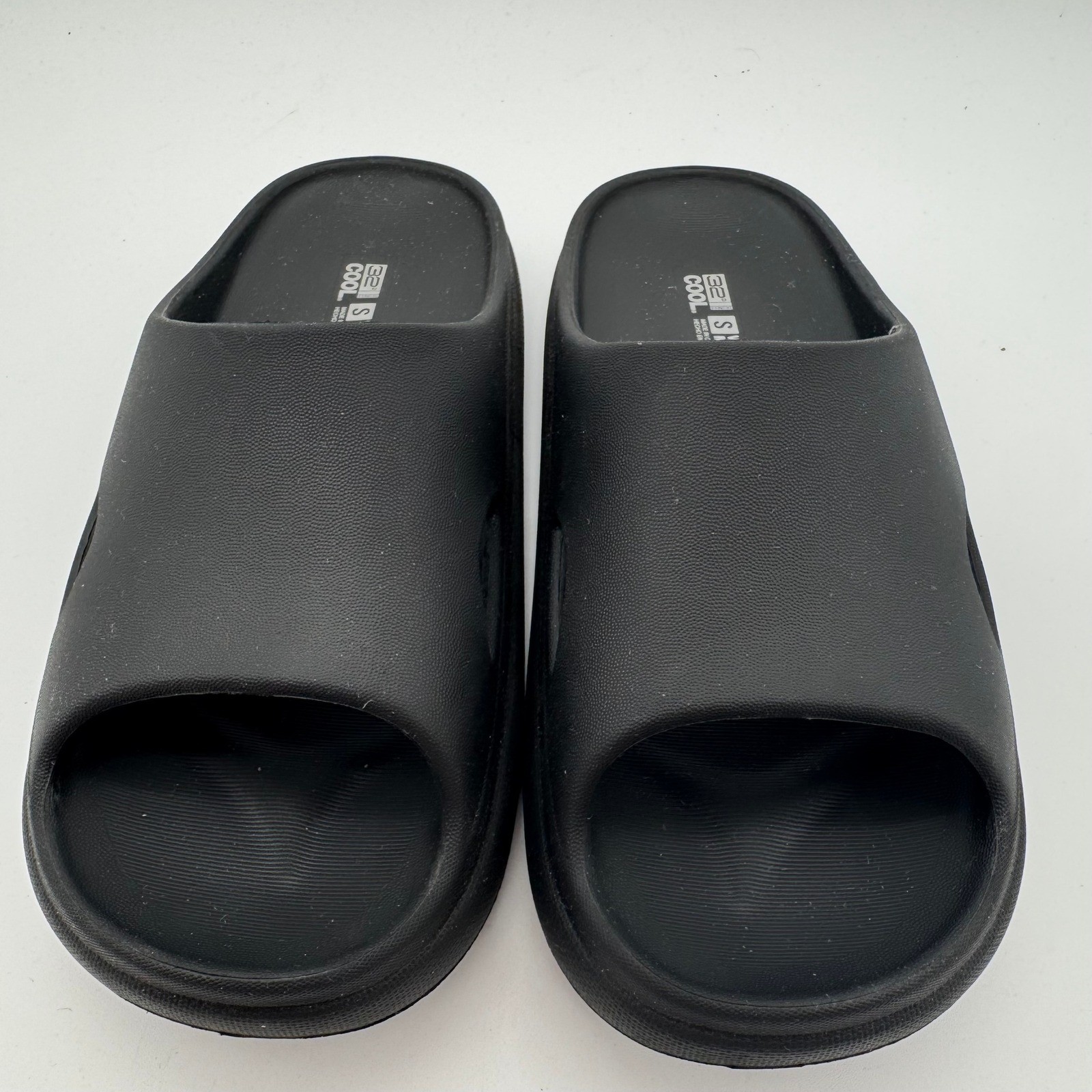Unisex Black Cushion Slide Sandals Comfort Recovery Slides S W6-7 M4-5