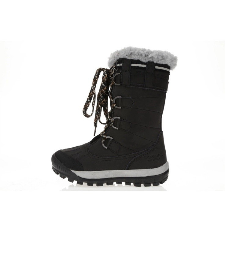 NEW Bearpaw Desdemona Leather / Synthetic Winter Boots Black Women Size 6/37