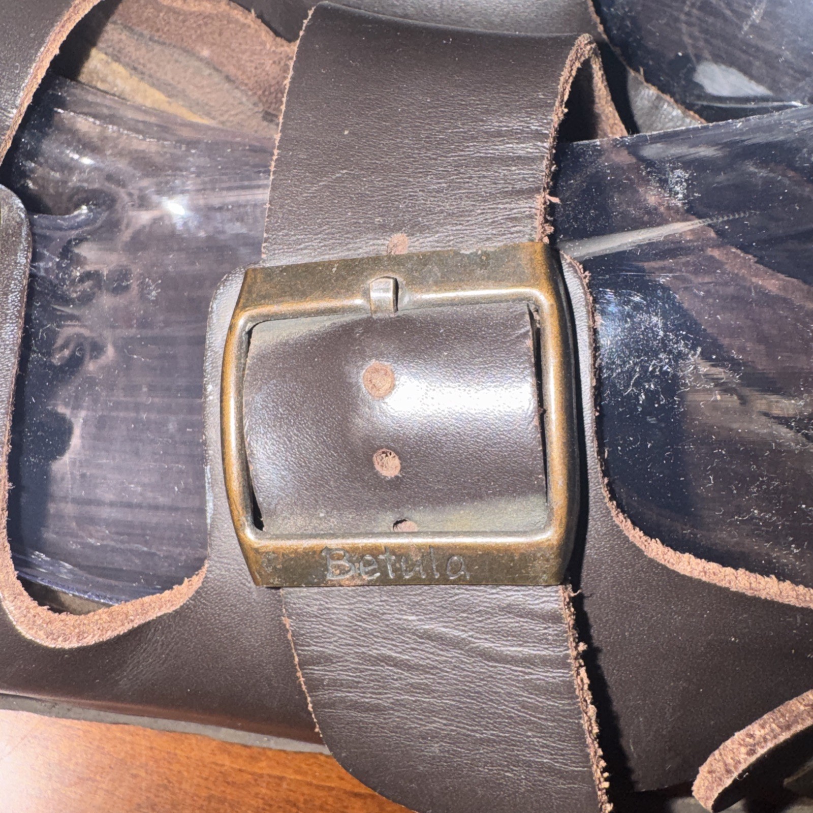 Birkenstock Betulah Milano Brown Leather Buckle Straps Sandals Sz 41 W10 M8