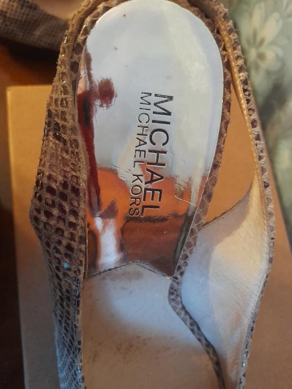 women michael kors heels black leather 36 #NGO5