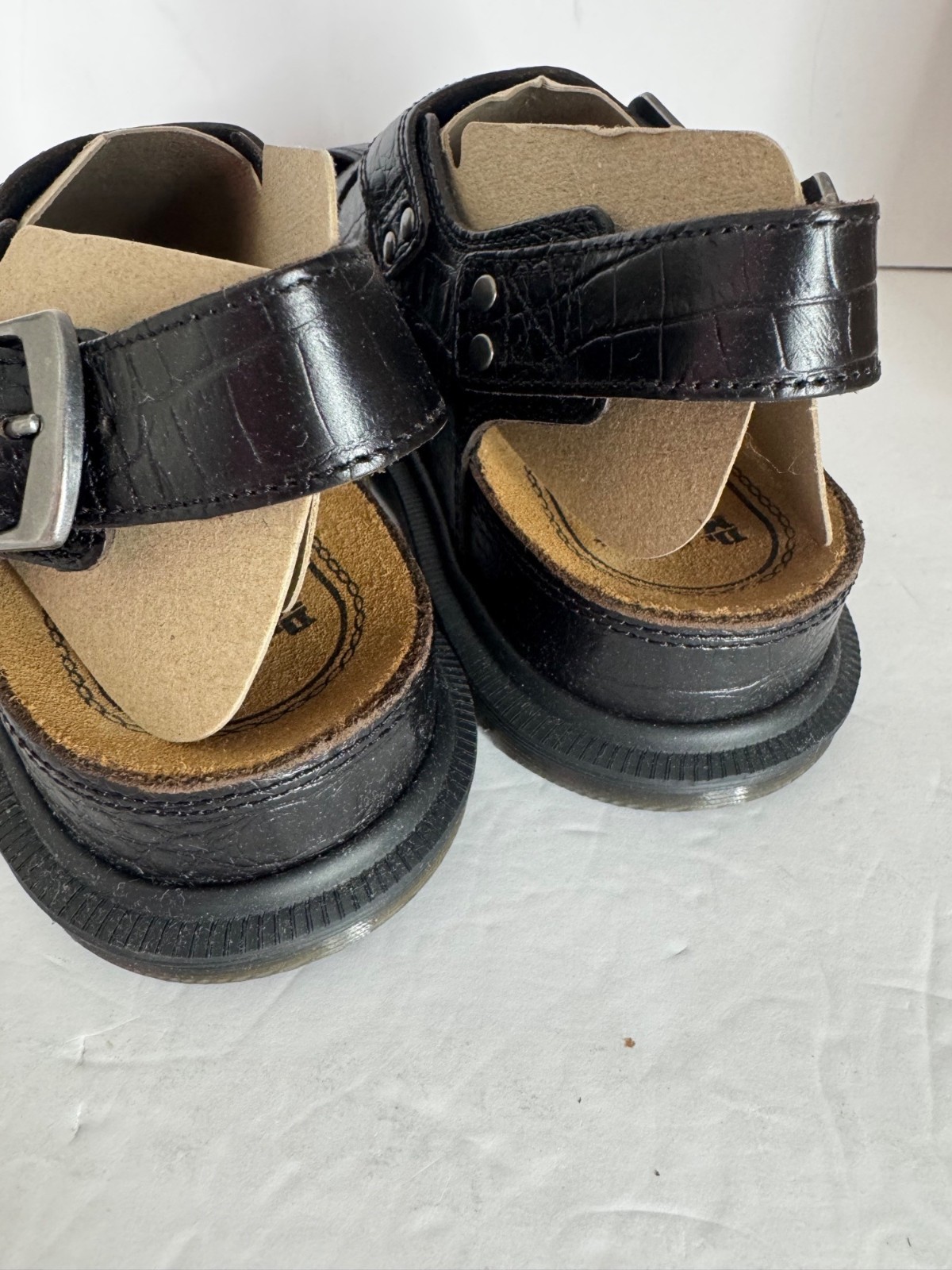 Dr. Martens Archive Sandal Fisherman Crocodile Analine Leather Brown EU 36 US 5