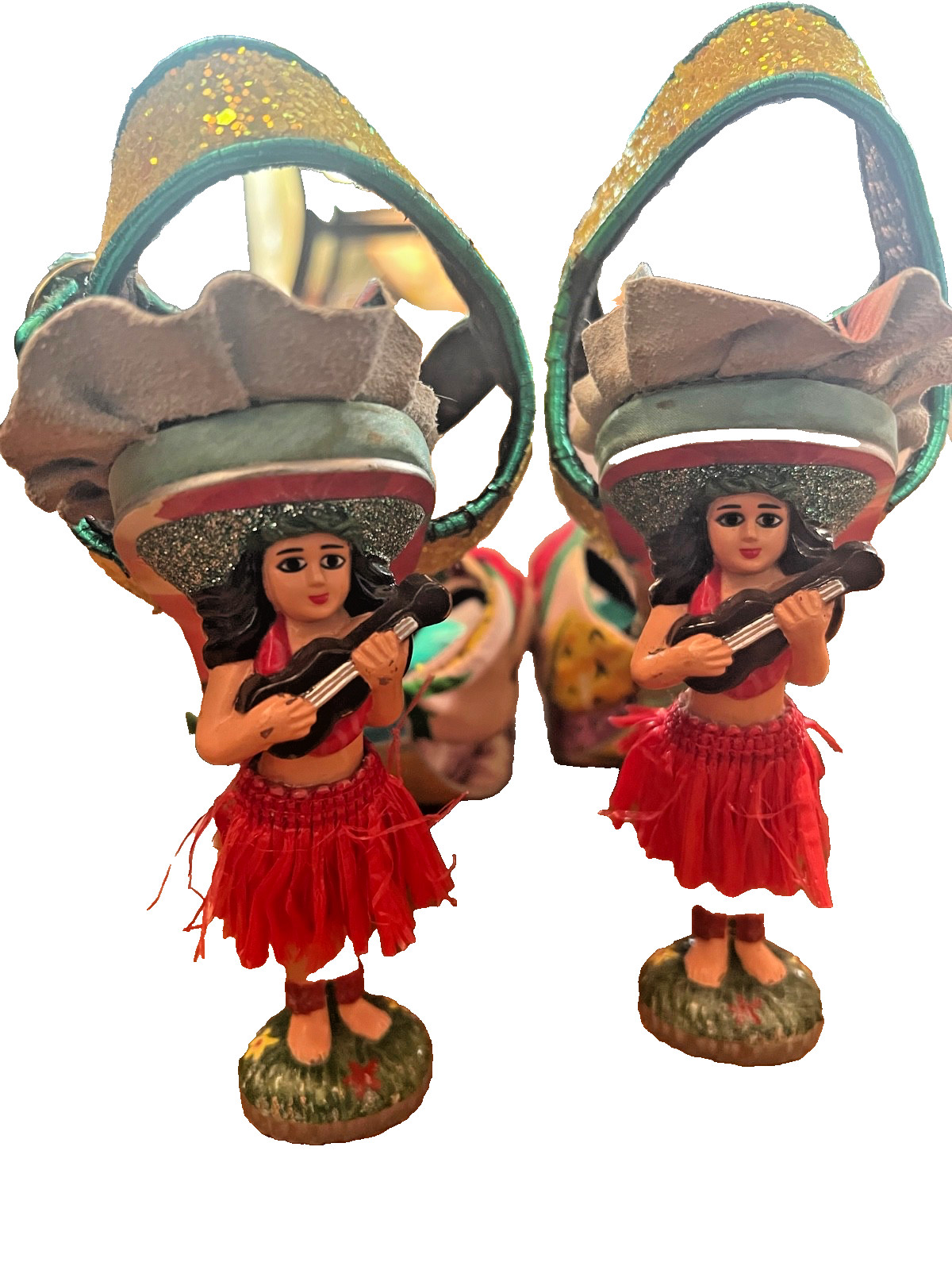 Irregular Choice EU37 Hula Girl, Hono Lulu Red Hula Skirt Aloha Hula Collection