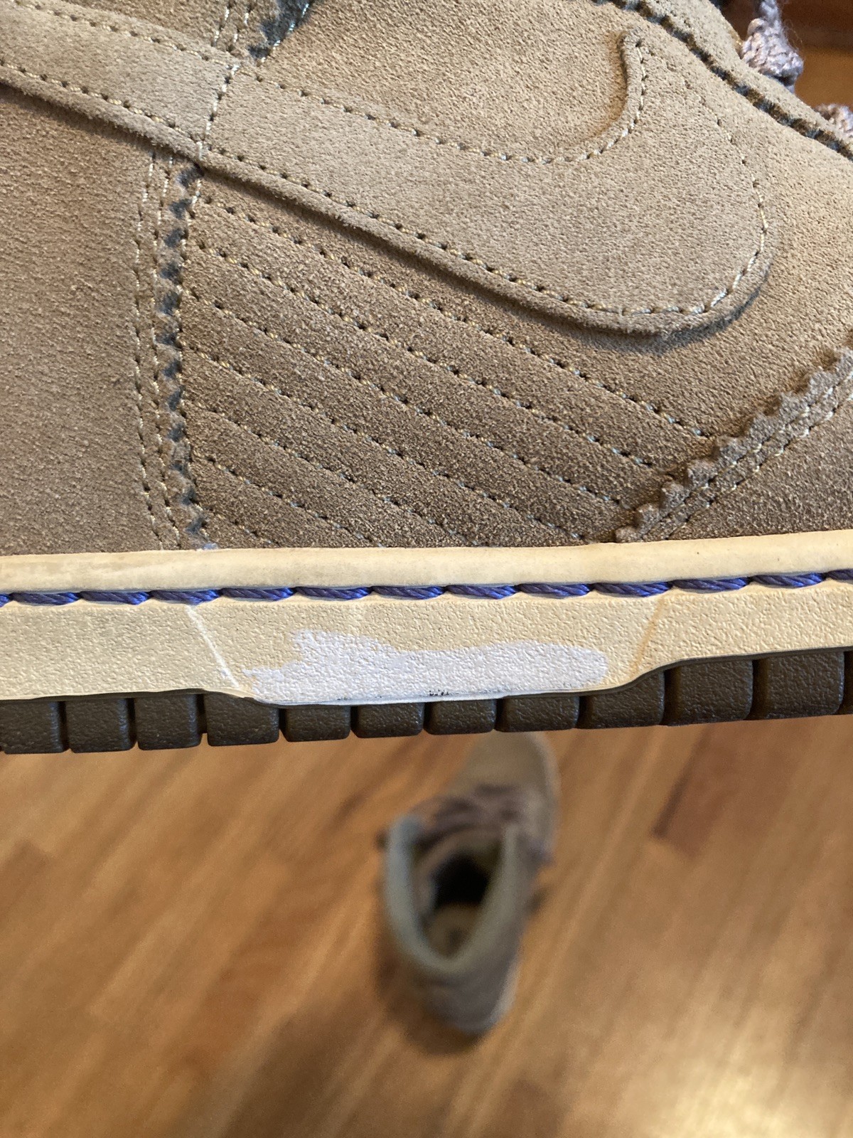 Nike Women’s Dunks Taupe Suede High-Top Wedge Sneaker
