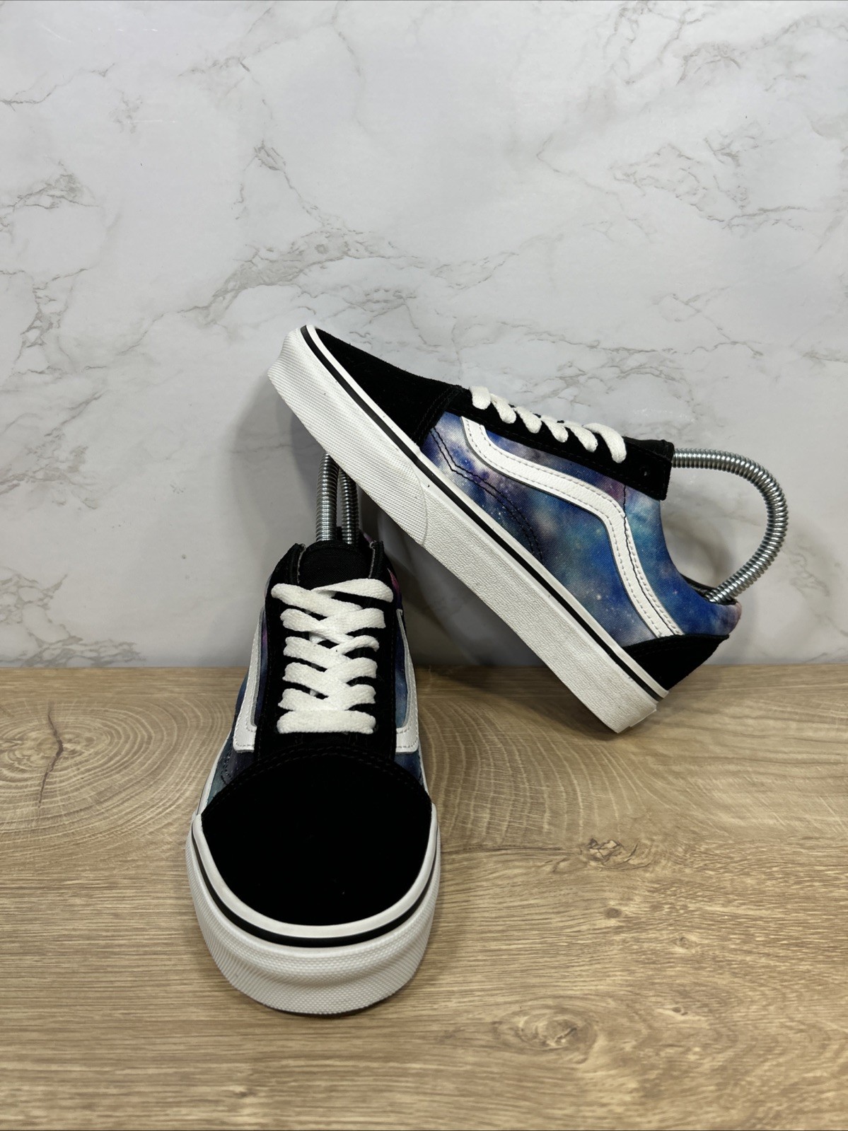 Vans Old Skool Unisex Galaxy Black Skate Women Shoes VN0A3WKTG4F Sz 5 New