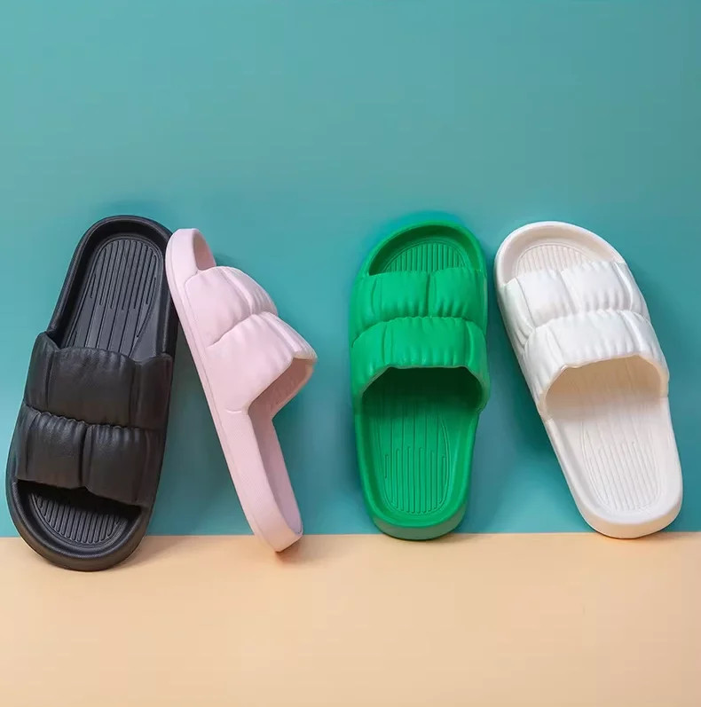 Women’s EVA Beach Slippers Indoor Lightweight Non-slip Shower Shoes Soft and Com