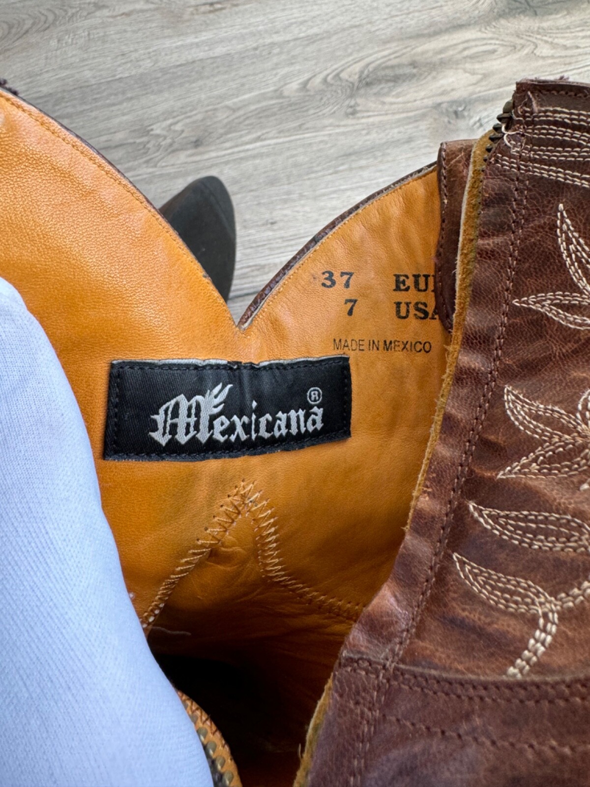 Mexicana 90s Cowboy Western Low Boots Vintage