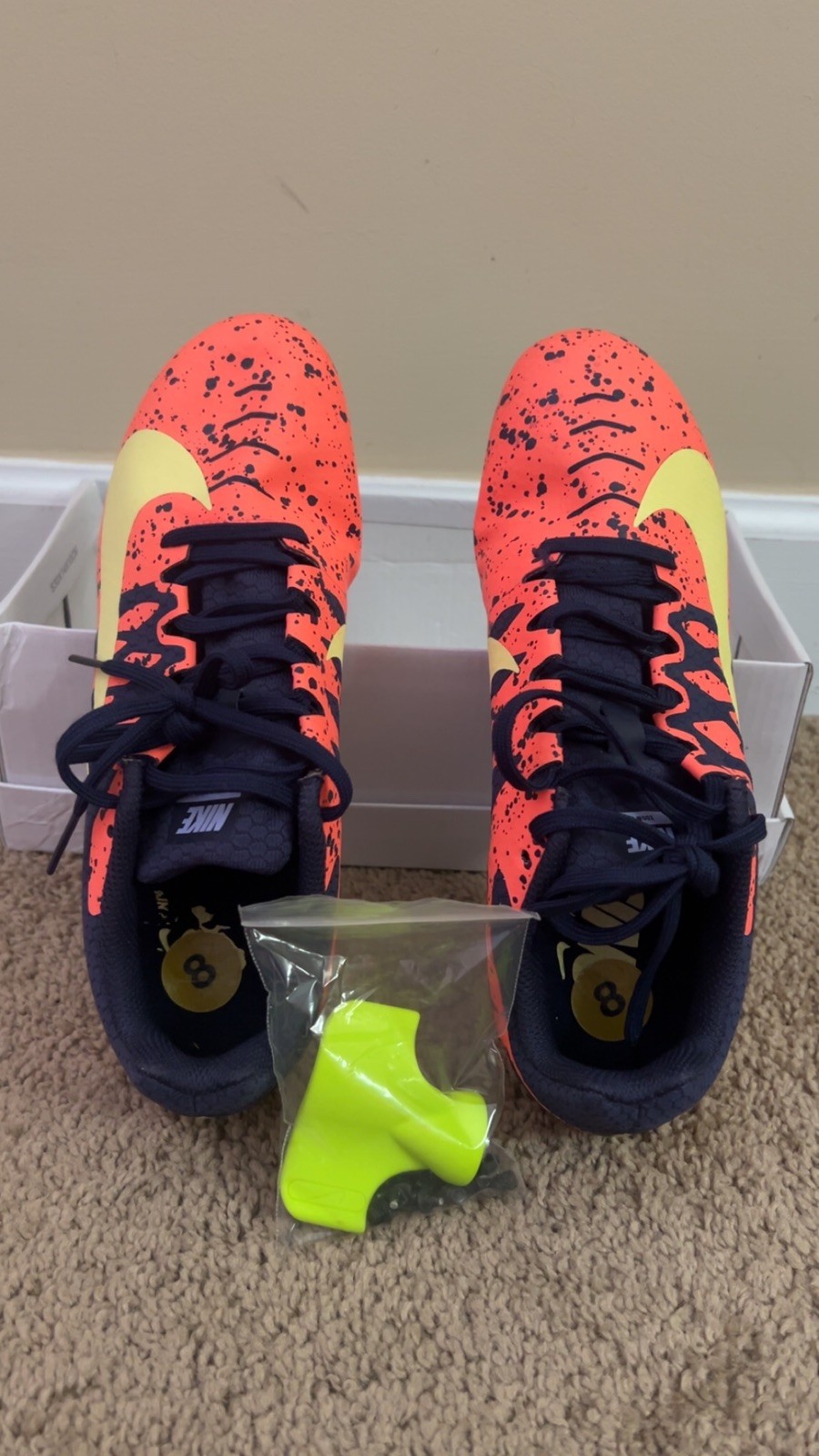 Nike Zoom Rival S Mango Sprint Running track shoe women’s 8 paint splatter🔥