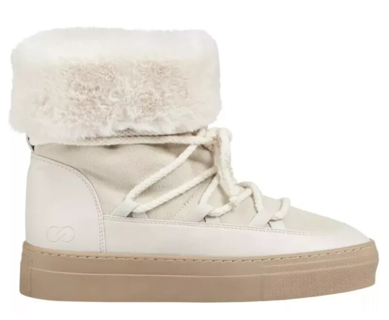 CALIA Women’s Hailey Boots, Ivory , Fur lined Insides size 9.5 NEW