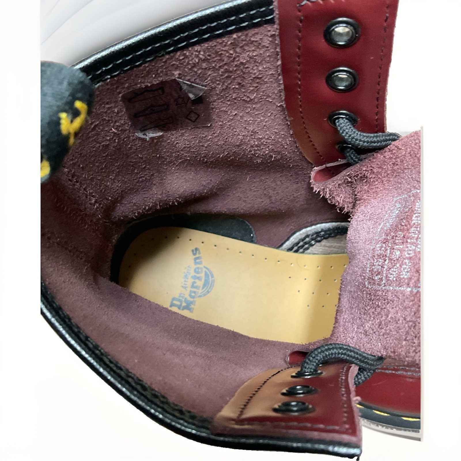 Dr. Martens Burgundy Leather Lace-Up Ankle Combat Boots Round Toe US 5 UK 4