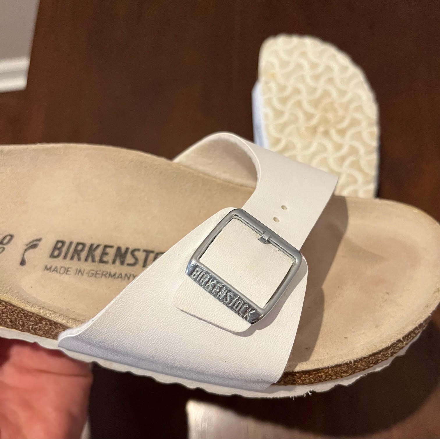 White Birkenstock Madrid Sandals – size 40, great condition, original