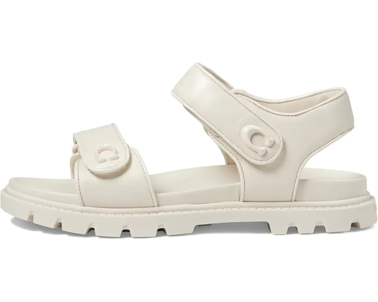 Brynn Leather Sandal white