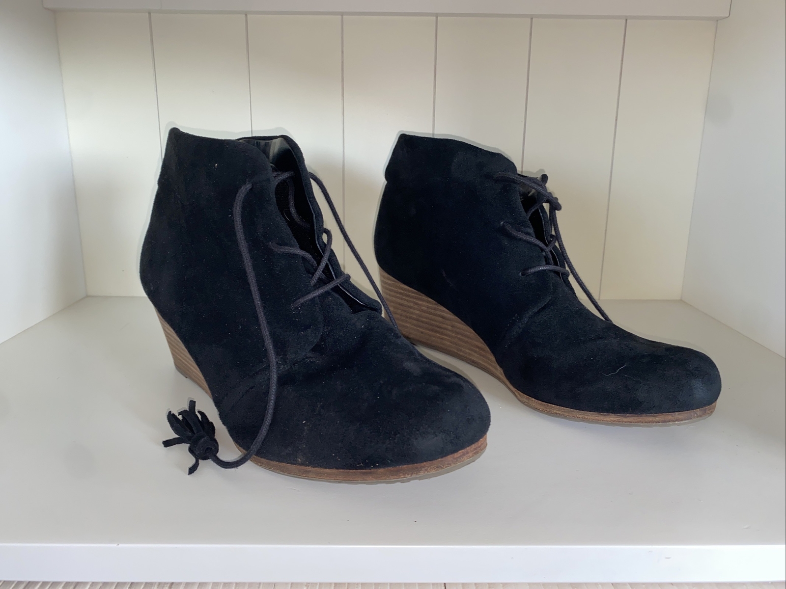 Dr. Scholl’s Women’s Dakota Wedge “Cool-fit” Booties Shoes Black Size 11 M