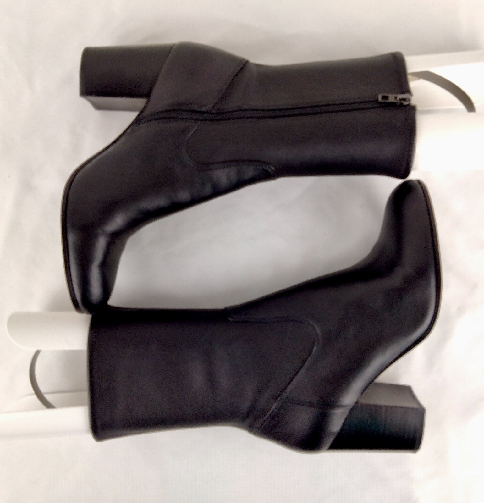 Coach Bond Boots Mid-Calf 3.25″ Stacked Heel Black US Size 11 B