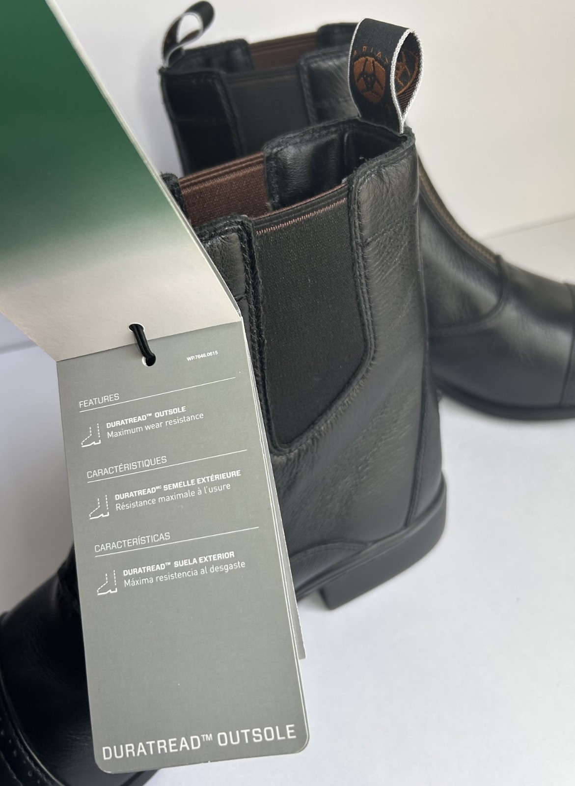 NWT Ariat Women’s Heritage Breeze Zip Paddock Boots Black Leather 9.5