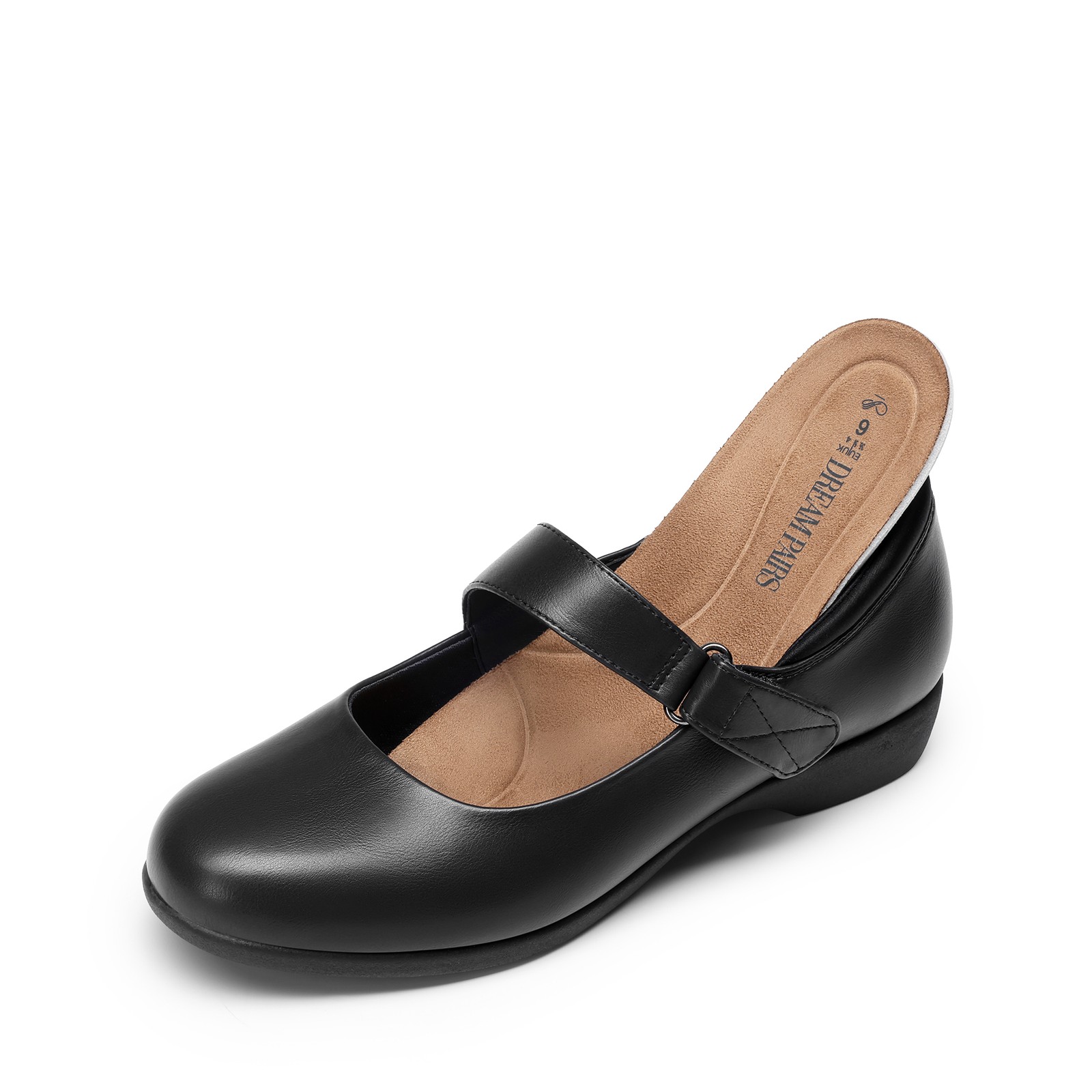 Women Mary Jane Flat Shoes Round Toe Comfortable Office Work Ballet Flat Shoes