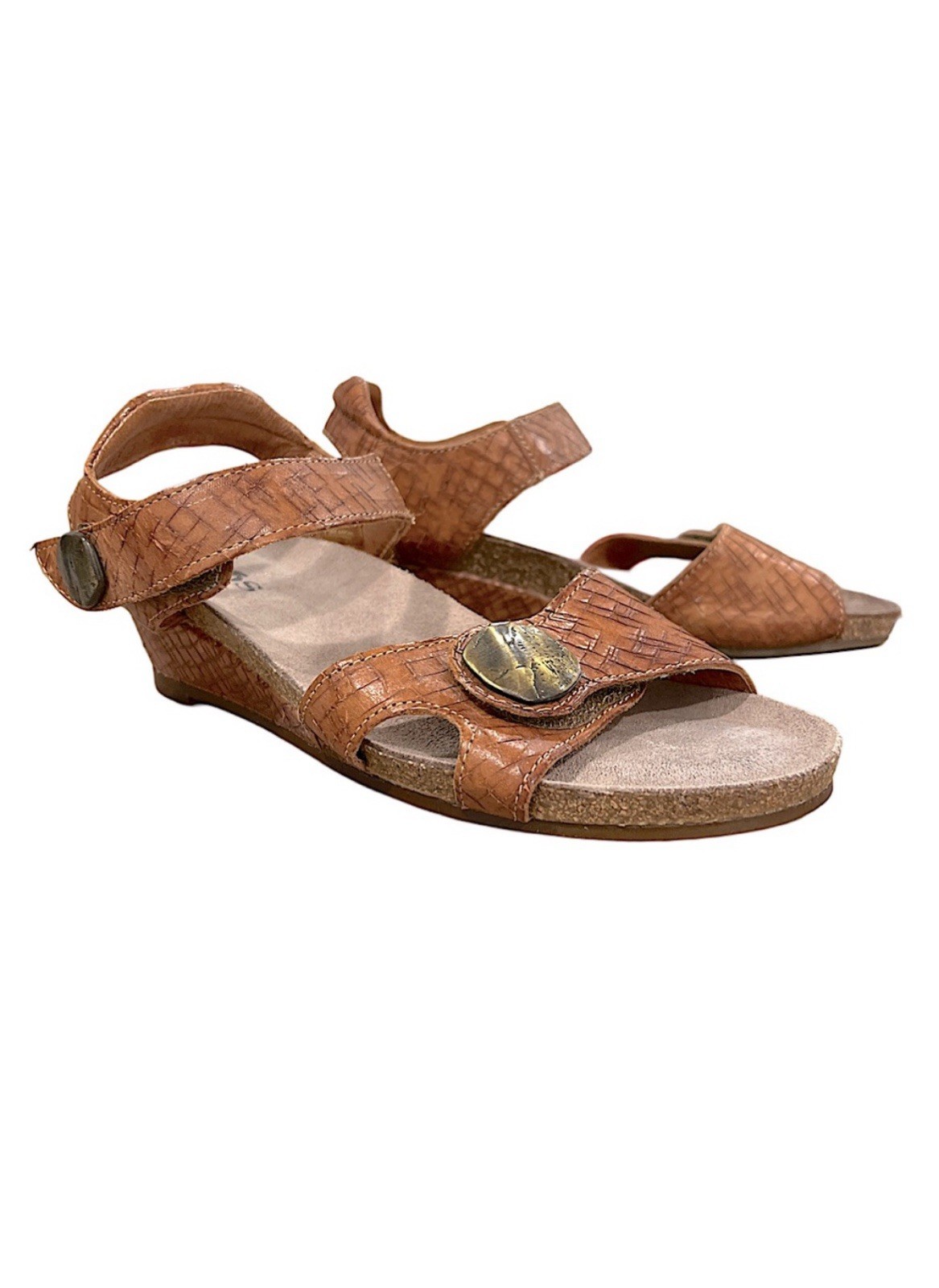 Taos | Carousel Women’s Leather Wedge | Tan | EU Size 37 | US 6/6.5
