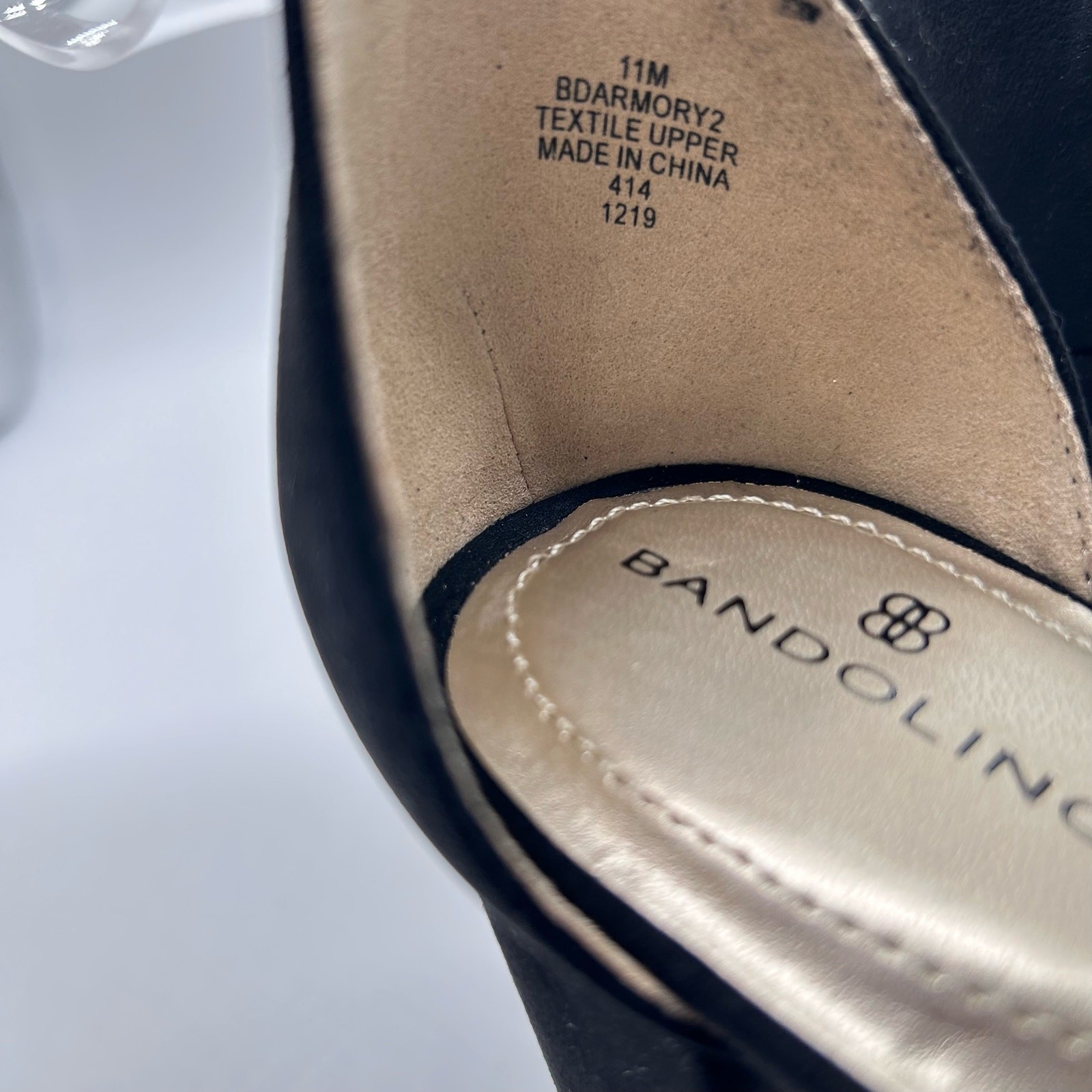 Bandolino Sandals Womens 11M Black Armory Block Heel Dress Sandals NEW