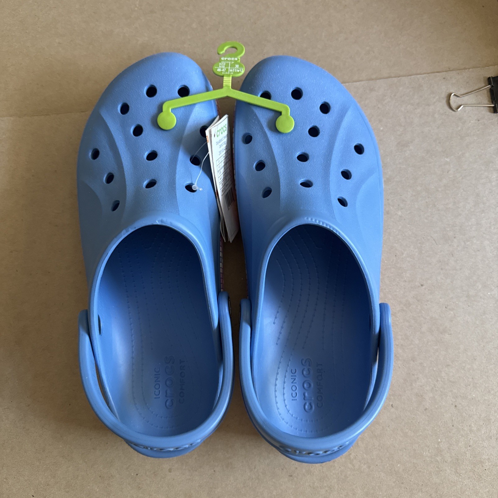 CROCS Baya Band Blue Multicolored Midsole M12 W14 – New
