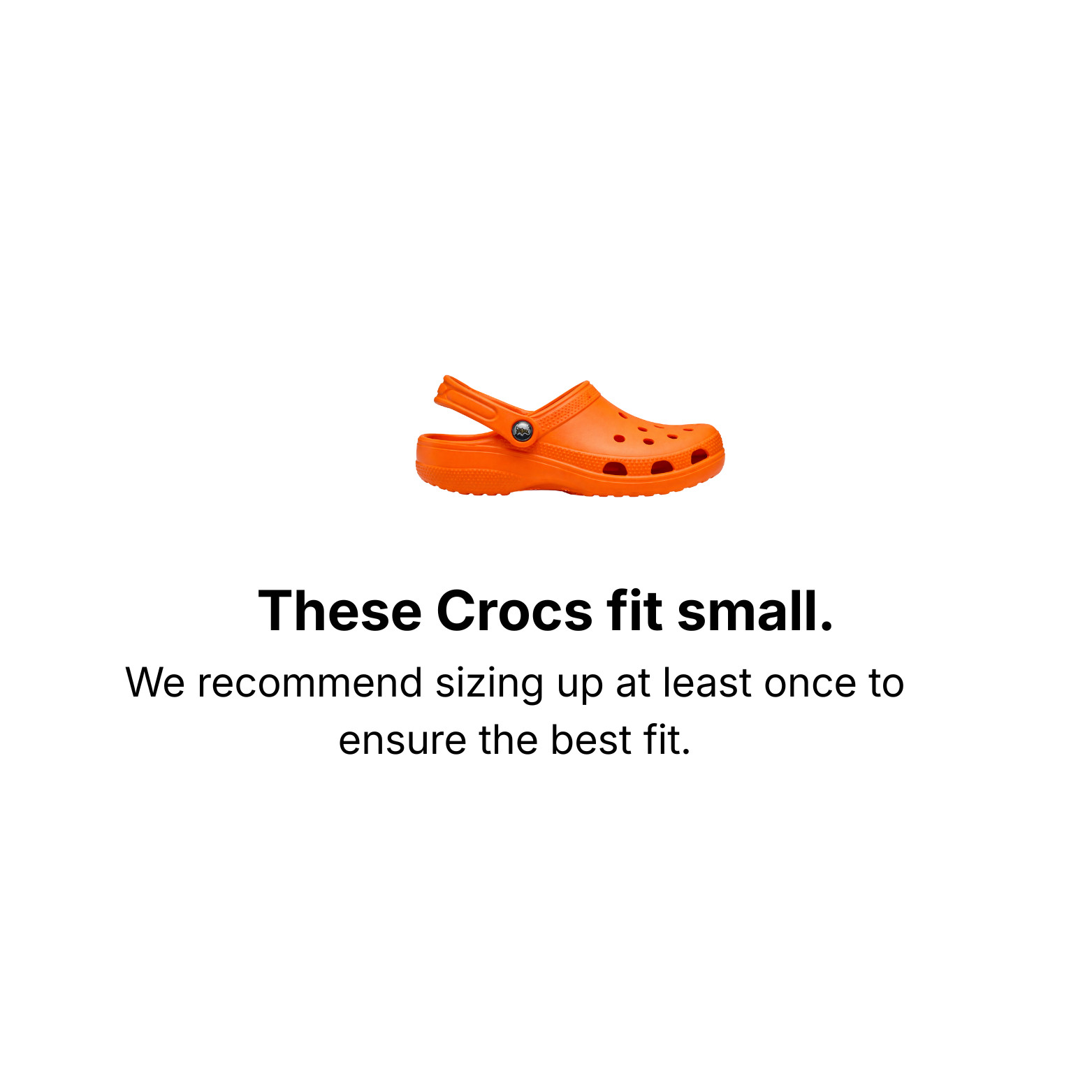 Crocs Classic Clog Unisex Adult Orange Slip-On Lightweight Water-Friendly
