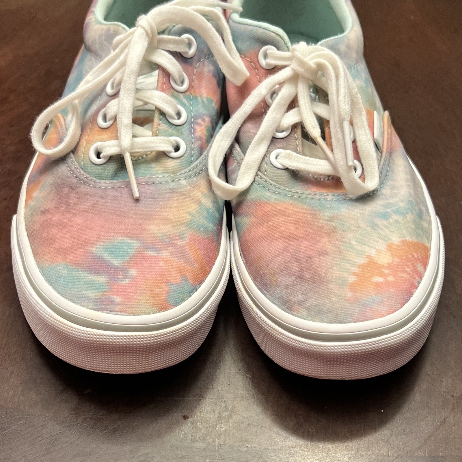 Vans Tie Dye Canvas Lace-Up Womens Skate Shoes Rubber Sole Womens US Size 6.5