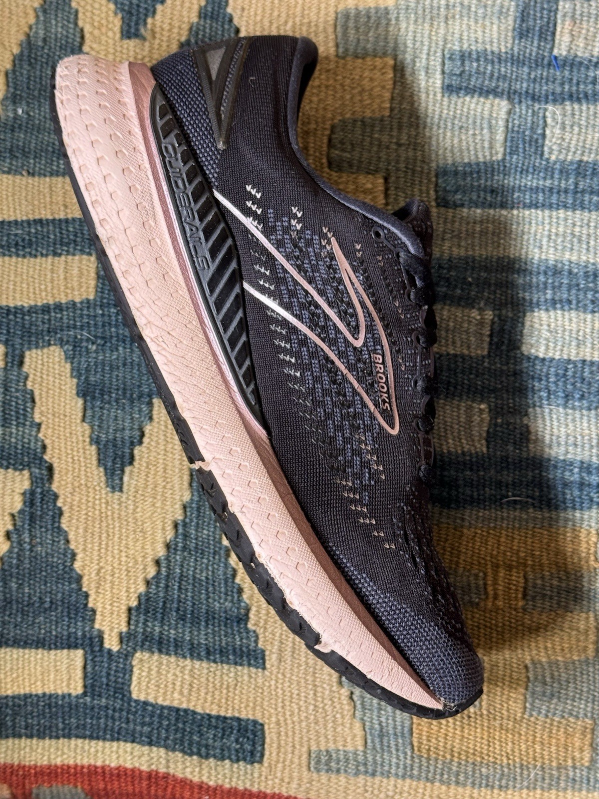 BROOKS Glycerin 19 Black Ombre Metallic Women’s Size 9 1203441B074 Running Shoes