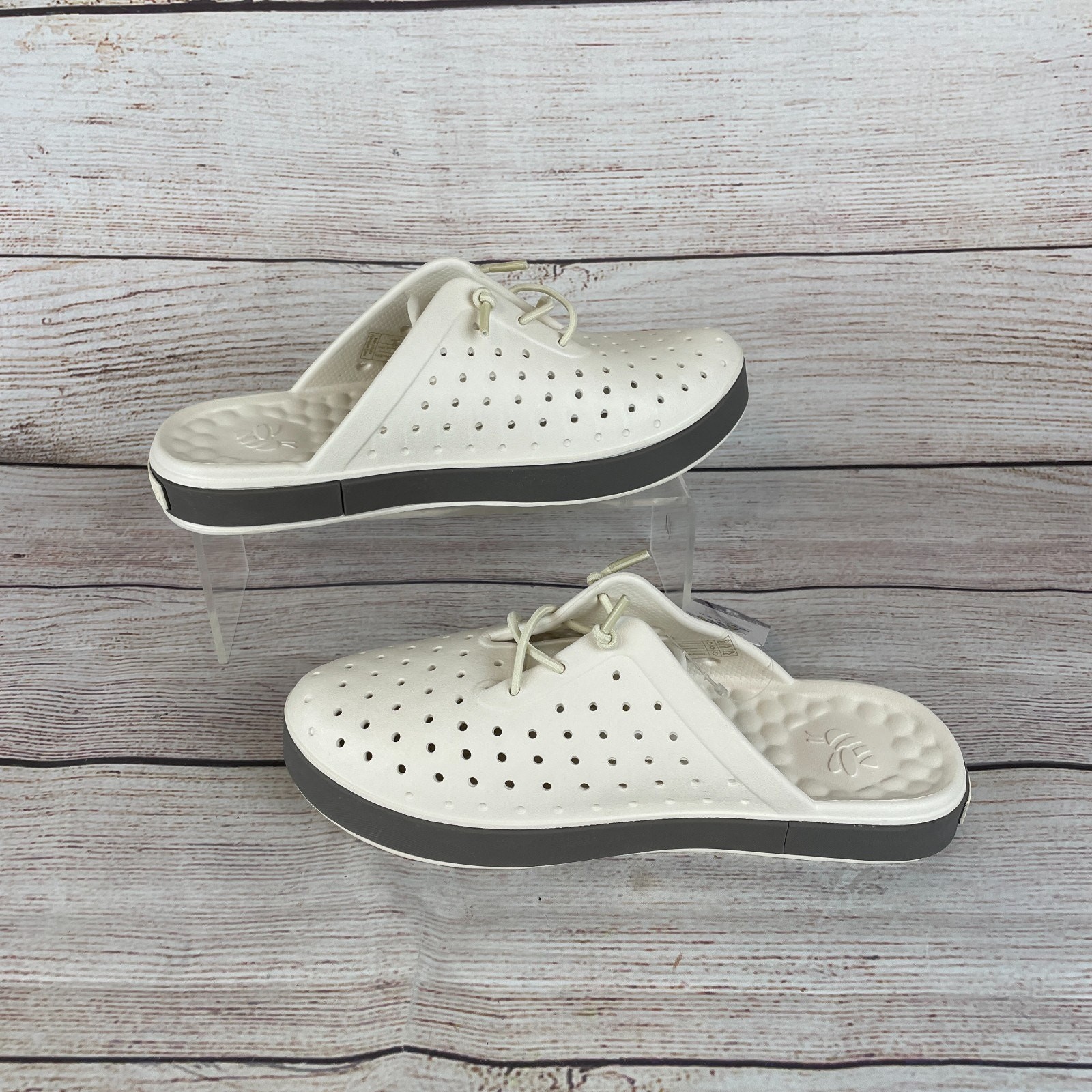 Joybees Modern Women’s Sz 8 Slip-On Mules Shoes Bone White