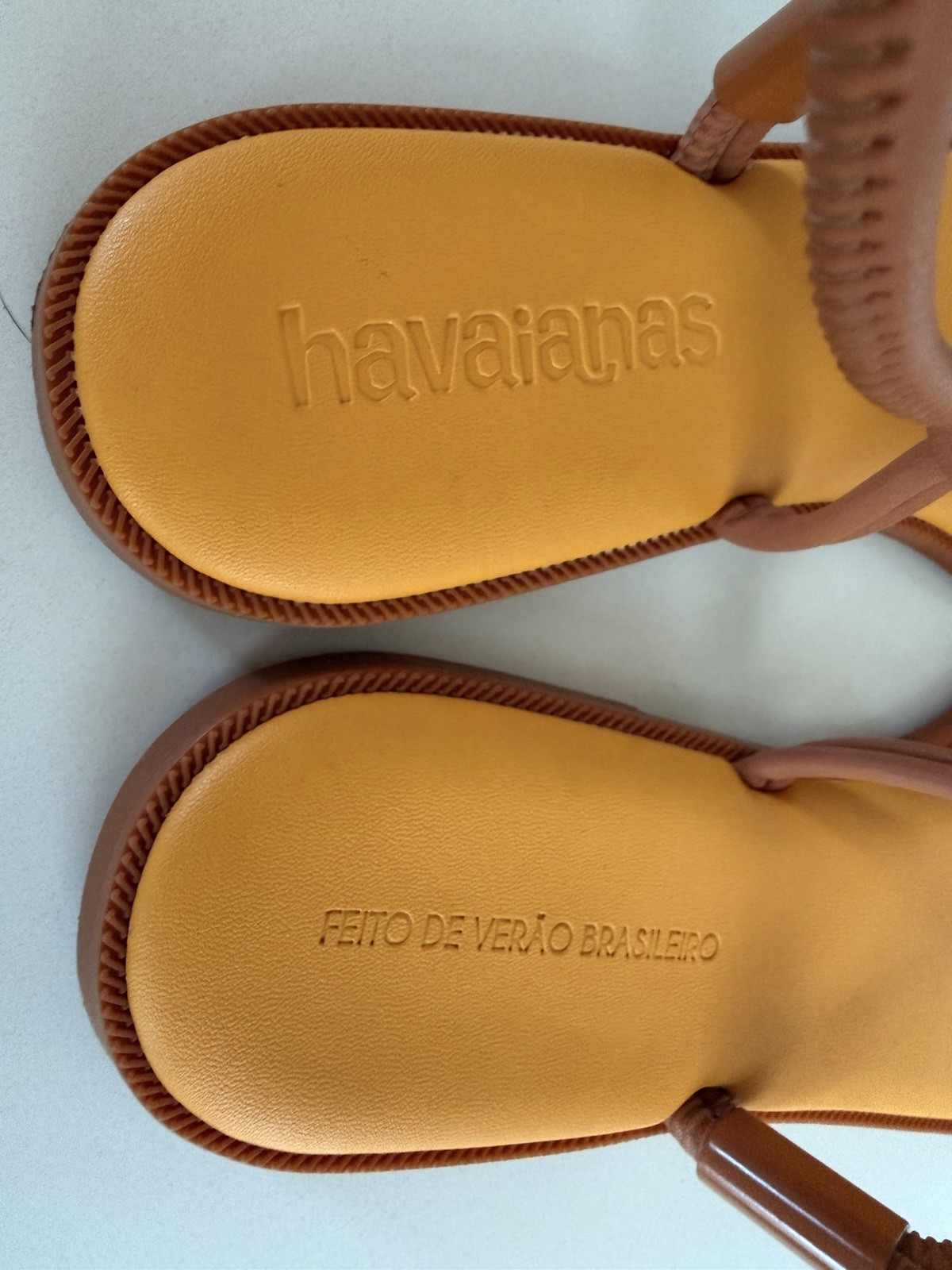 Havaianas Una Açaí Sandals in Orange EU 40 US 9 Fieto De Verao Brasileiro Brazil