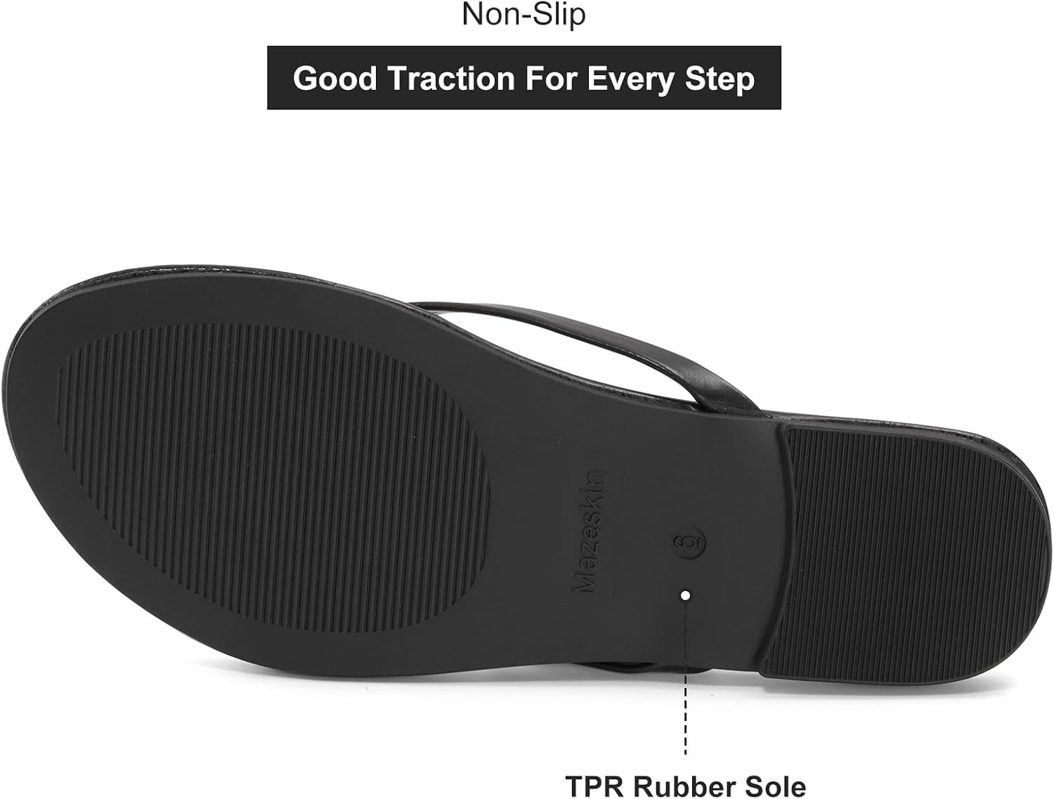 Comfortable Leather Flip Flops with Memory Foam – Dressy Summer Essential