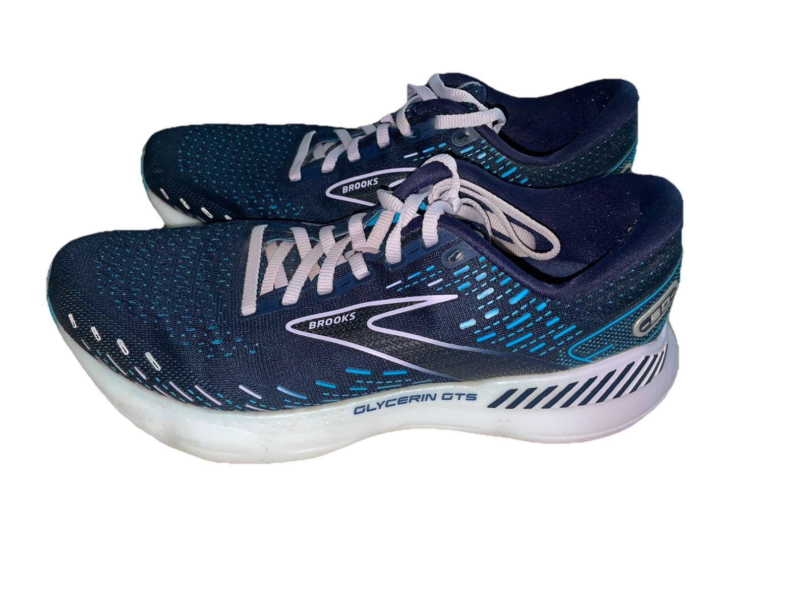 Brooks Glycerin GTS 20 Women’s Athletic Shoes Navy Blue Size 9 M Excellent