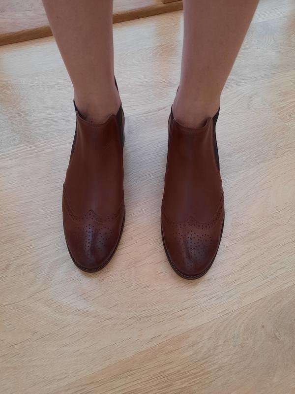 Women Paul Green Boots Brown Leather 40 #C3LQ