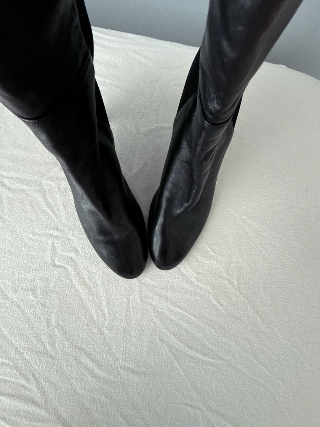 Stuart Weitzman Bobbie 75 Stretch Leather Over-the-Knee Boots
