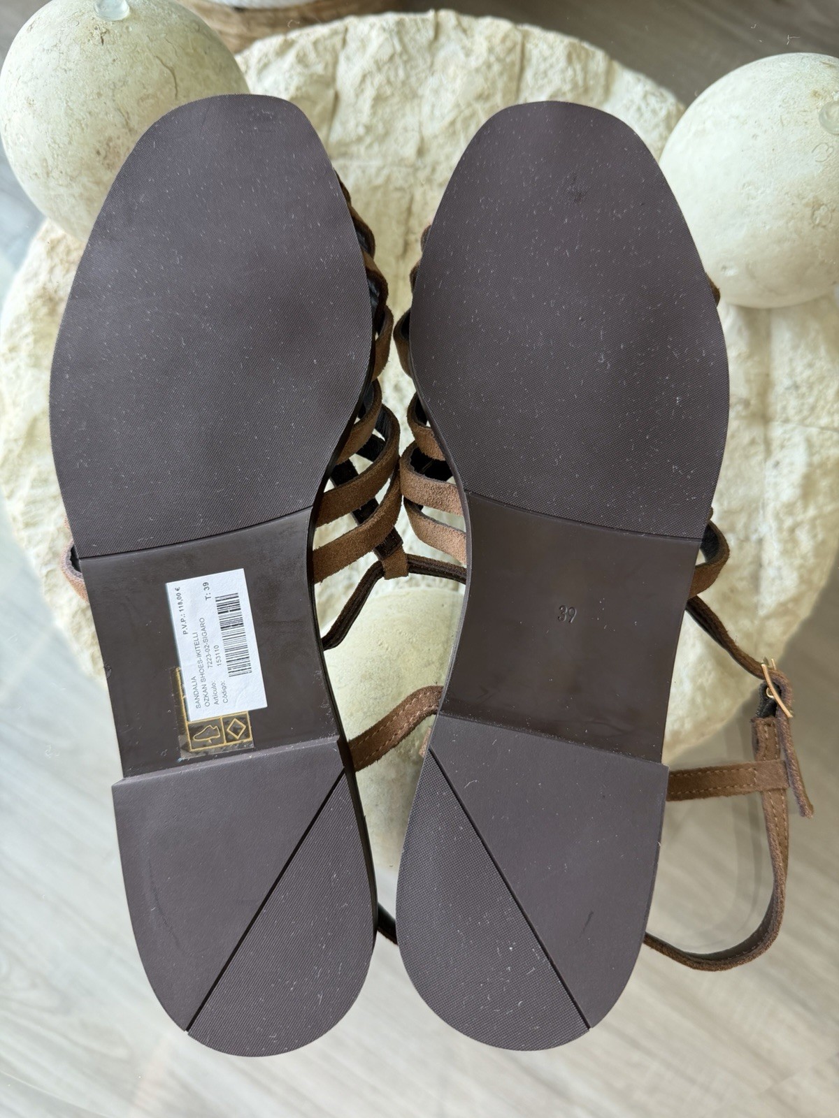 Rivera Spain Lareth Camel Jelly Sandal Women’s Size EU 39