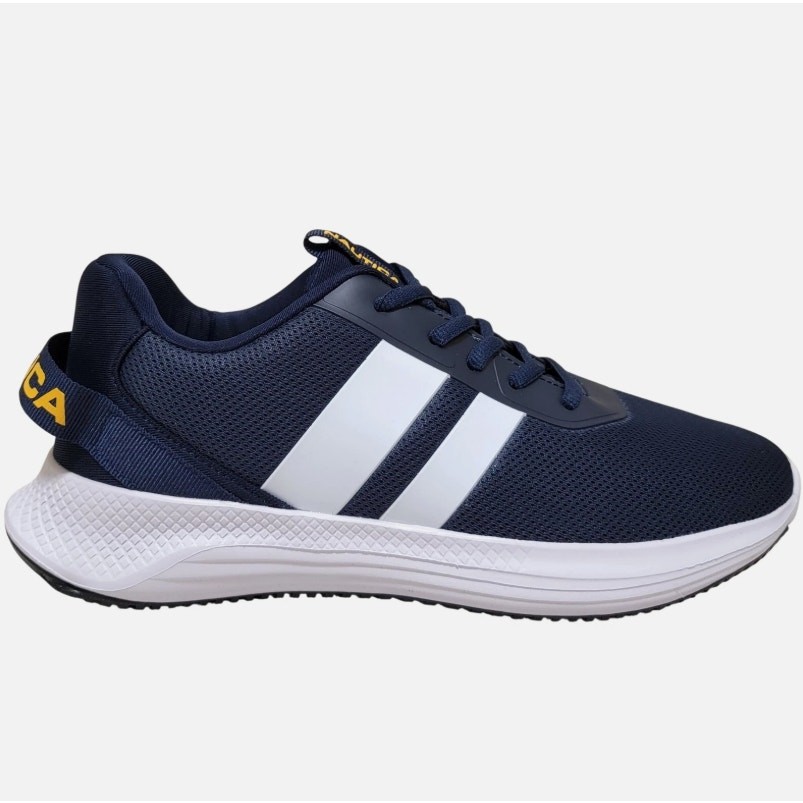 Nautica Women Manalapin Low Top Athletic Sneakers Size US 9M Navy Blue White