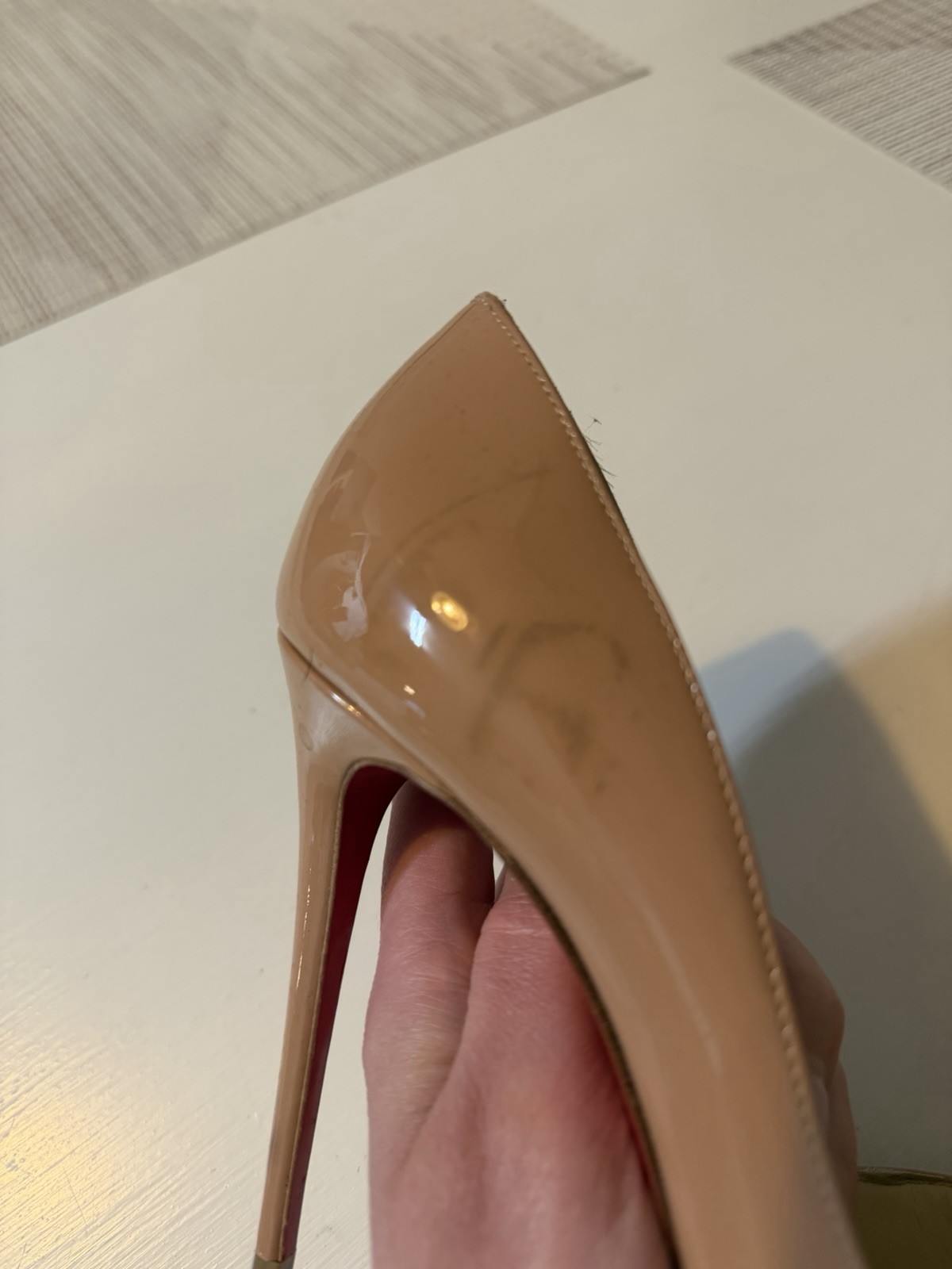 Christian Louboutin So Kate 120mm Size 38 5 – Nude. Read the description!