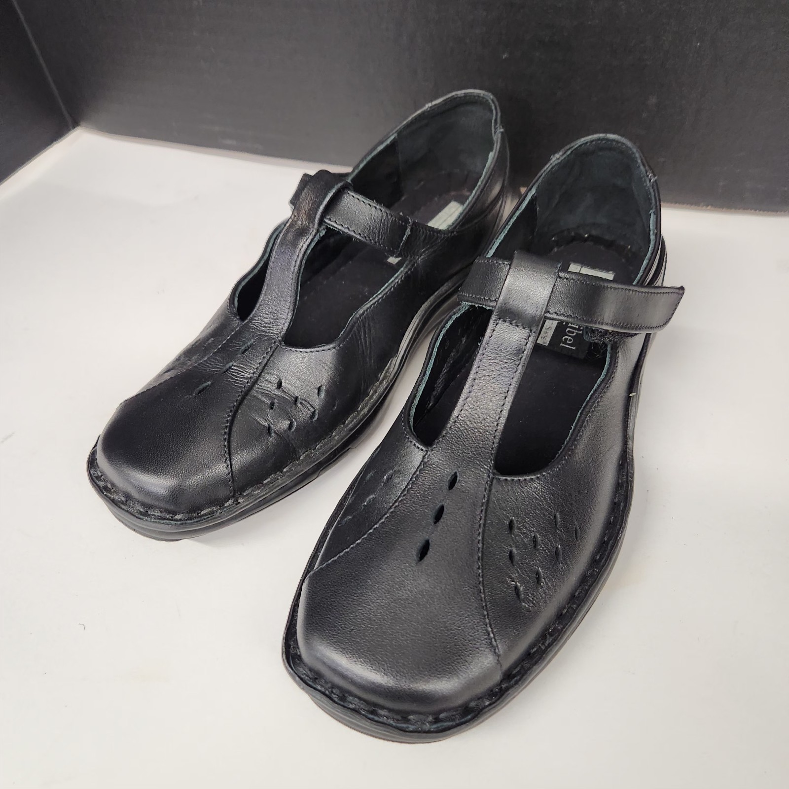 New Josef Siebel Women’s Size EU 37 (US 6-6.5) Slip On Black Comfort Shoes