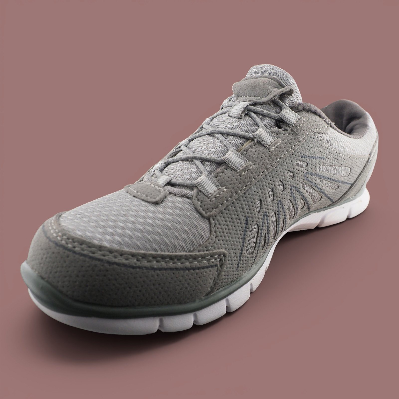 Danskin Now Womens Memory Foam Walking Shoes Gray Athletic Sneakers Size 6