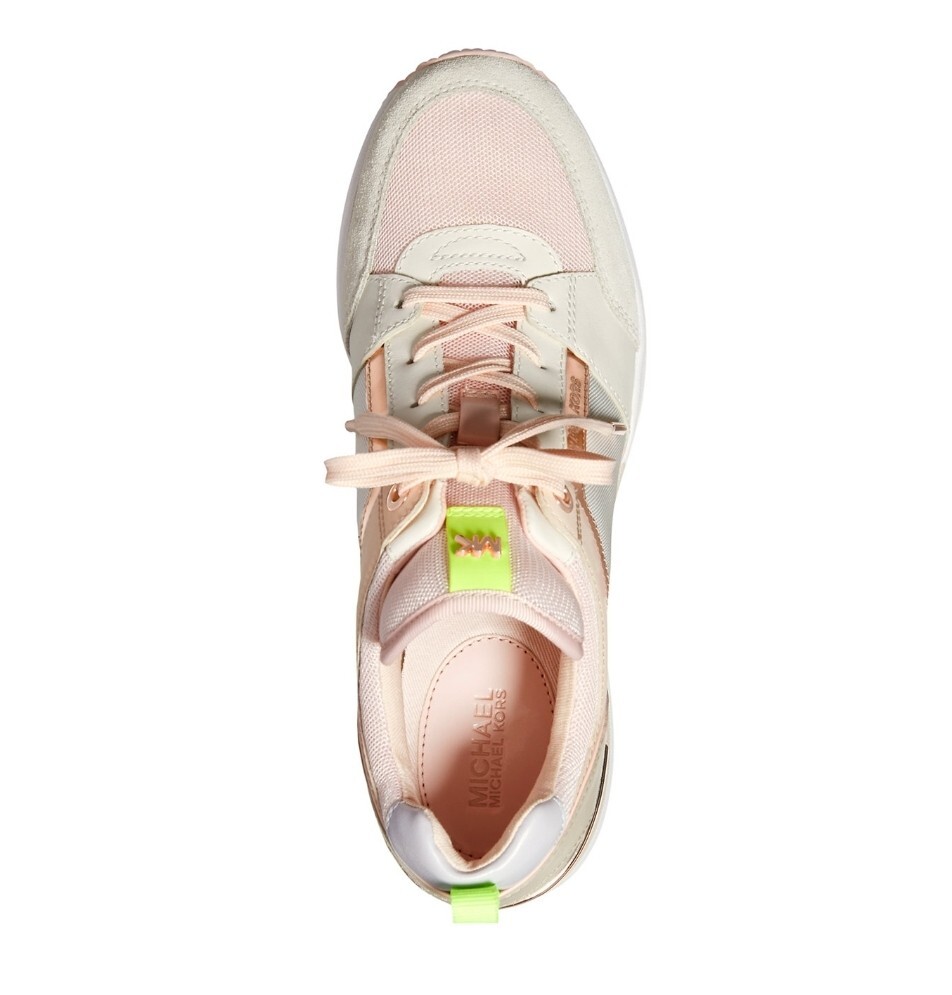 Michael Kors Women’s Georgie Trainer Small AIr Mesh Sneaker Cream Multi 9M