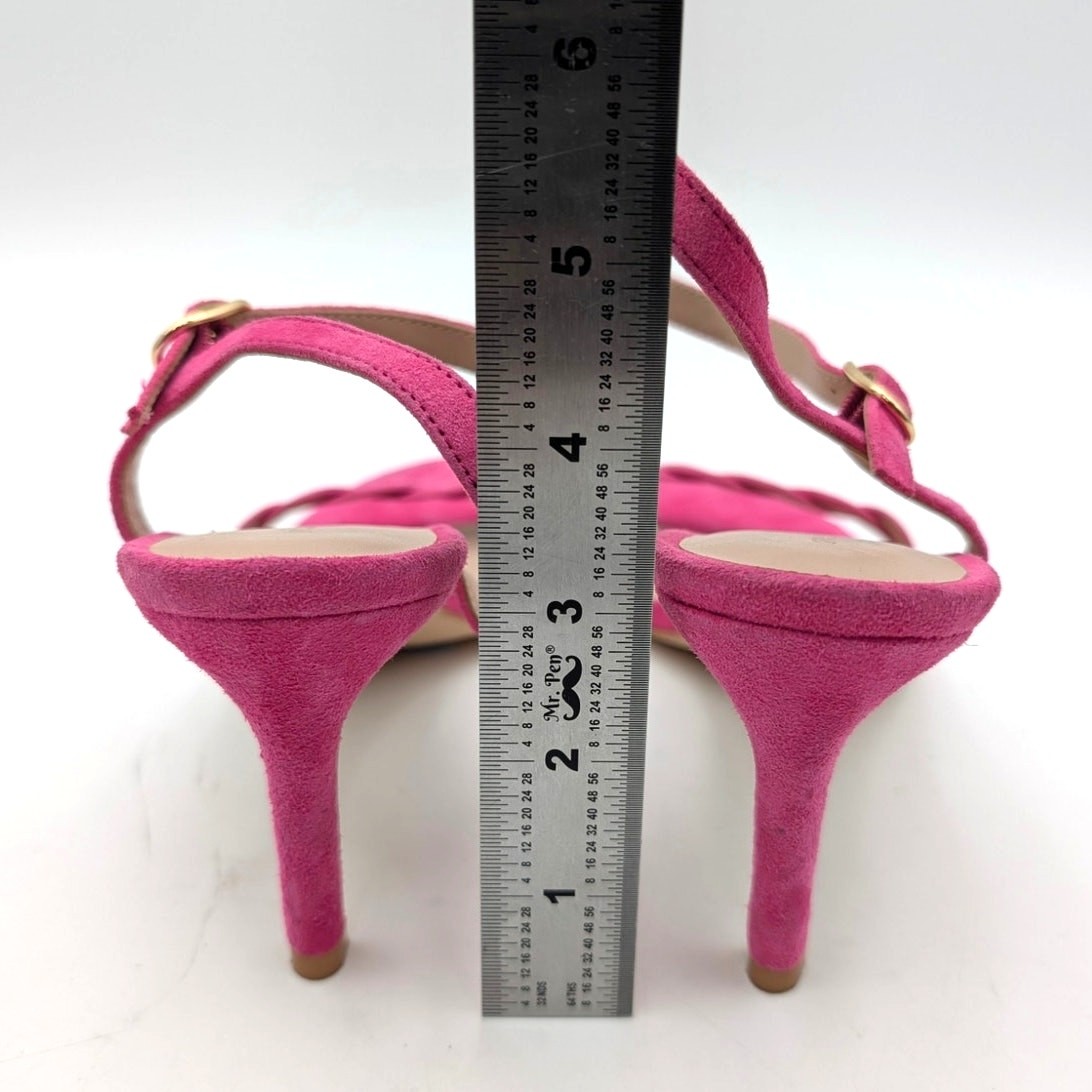 Stuart Weitzman Dancer Twistie 100 Suede Sandal Women’s Pink Size US7.5 EU38