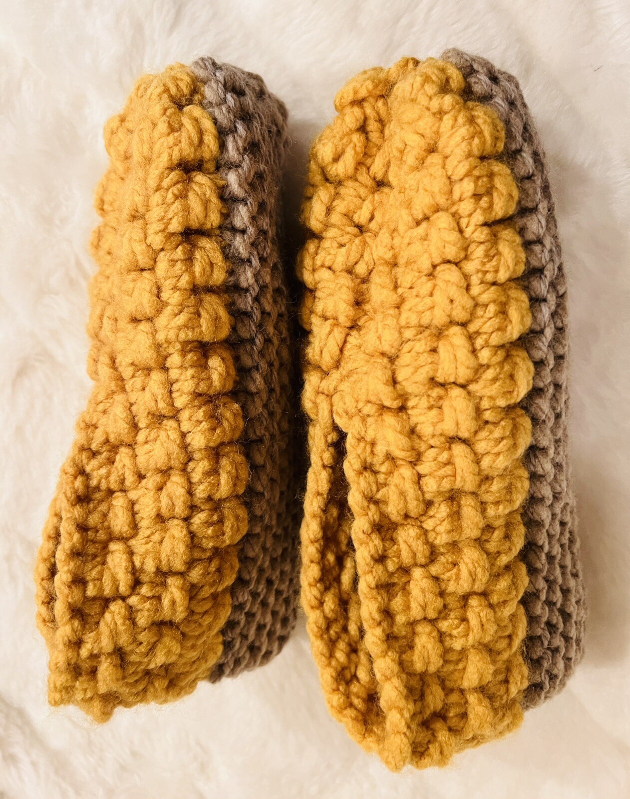 Wool Unisex Comfy Knit Slipper Socks Bedroom House Shoes Hand Knitted