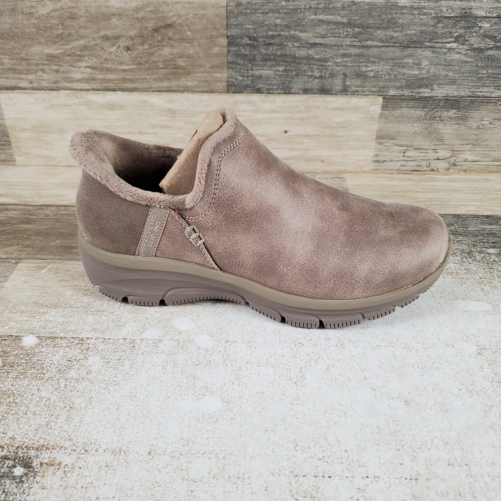 Skechers Slip-Ins Easy Going Modern Hour Womens Shoes Sz 8 Taupe Relaxed Fit