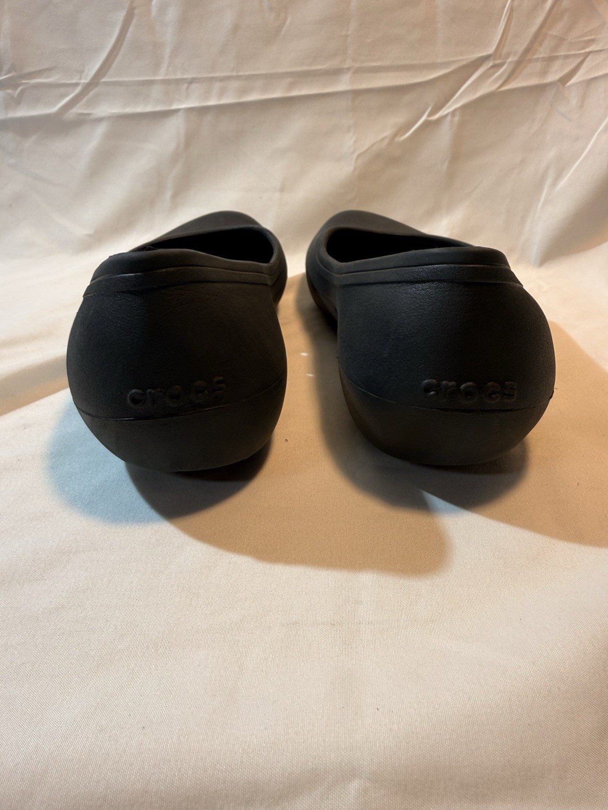Crocs At Work Women’s Size 11 Black Ballet Flats Slip On Comfort Shoes