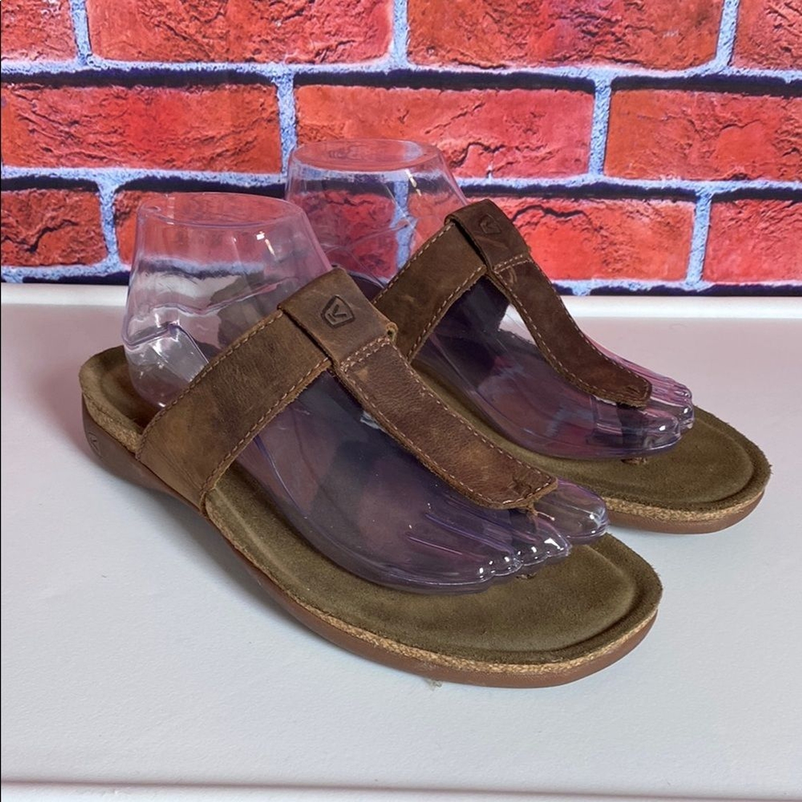 Keen Women’s Ana Cortez Leather Thong Flip Flop Sandals Size 9