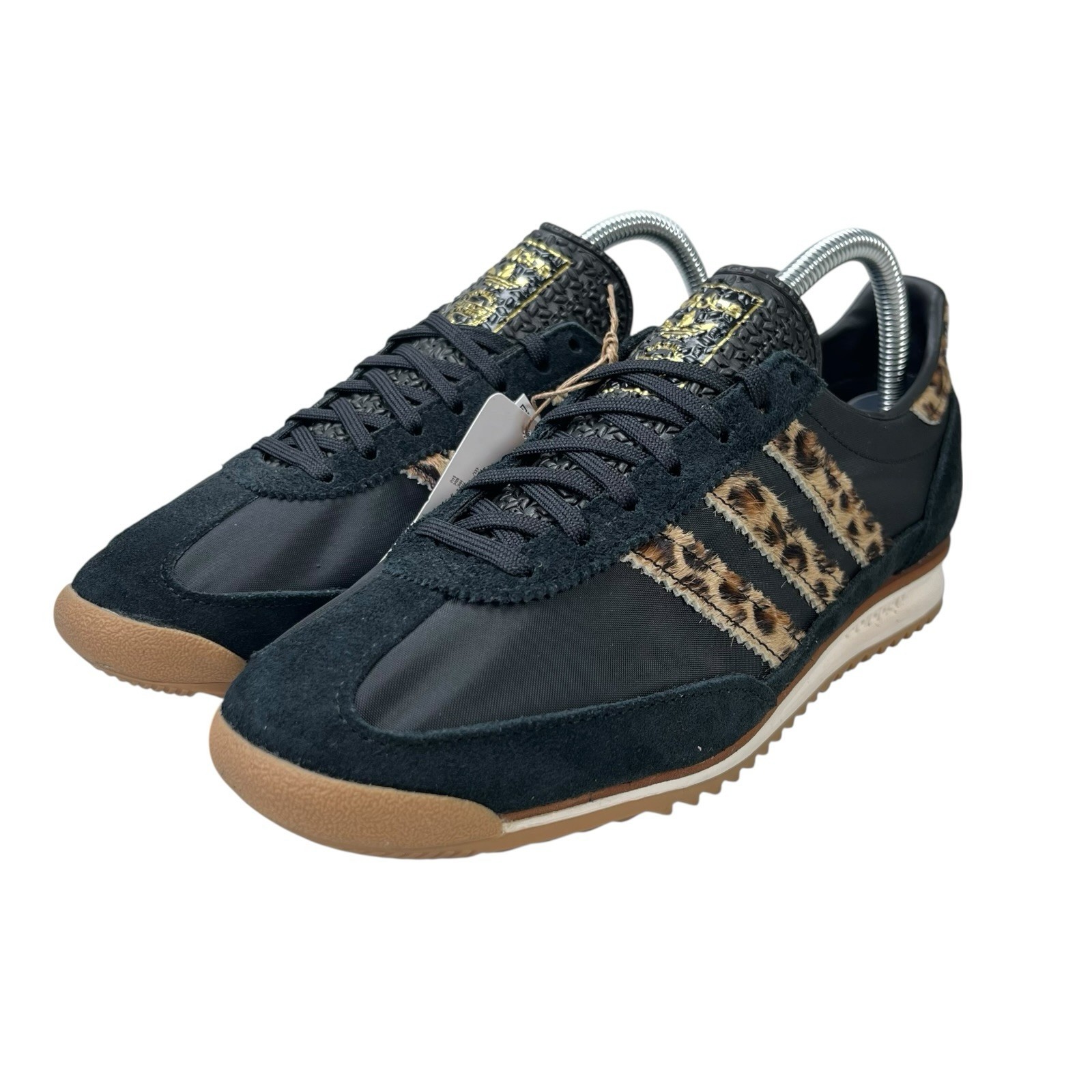 Adidas SL 72 OG Black Gum Leopard Print Shoes JR1640 Women’s Size 6 – 9.5