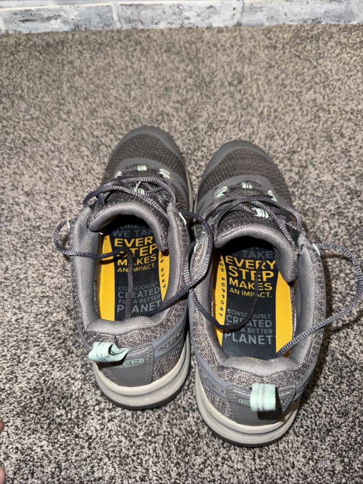 Keen Terradora II Waterproof Hiking Shoes Women’s 8.5 Wide Steel Gray Ocean Wave