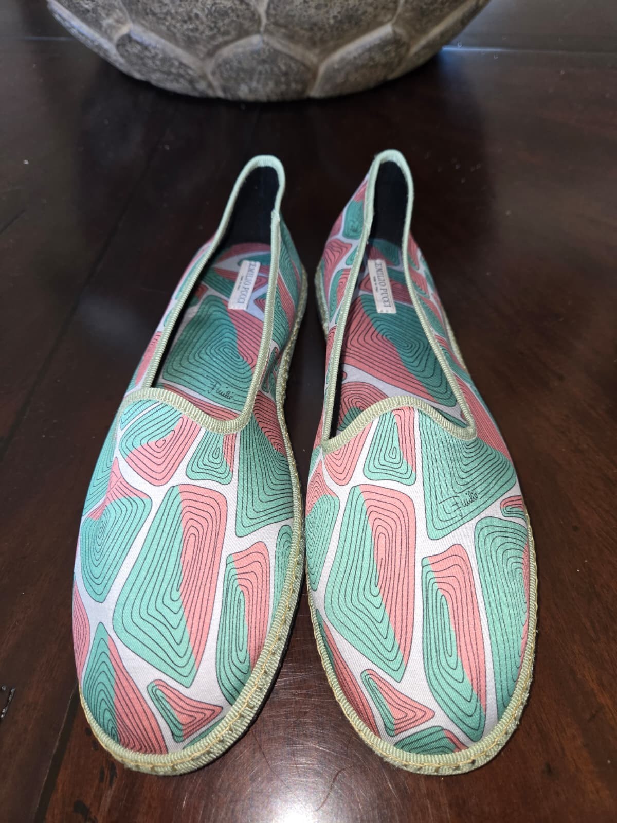 Emilio Pucci «Friulane» Flat Shoes Slip-ons Pucci Pattern SIZE 40 ~ MSRP $370