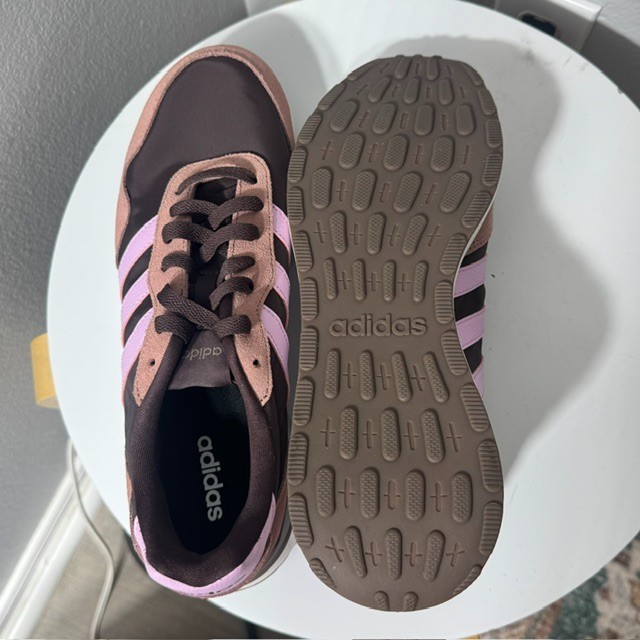 Adidas Run 60s 3.0 Womens 10 Brown Pink Retro Running Sneakers Casual Shoes