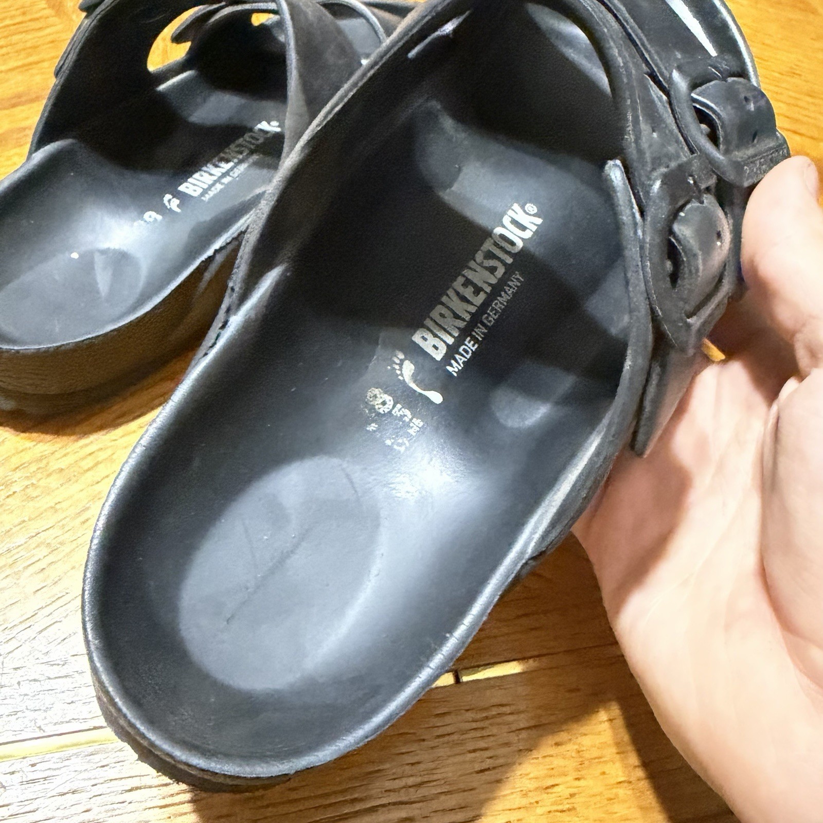 2000s Vintage Birkenstock Arizona Rubber Streetwear y2k Black Sandals