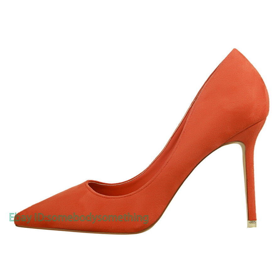 Women’s Pointed Toe Slip on Stiletto High Heeled Classic Party Wedding Pumps