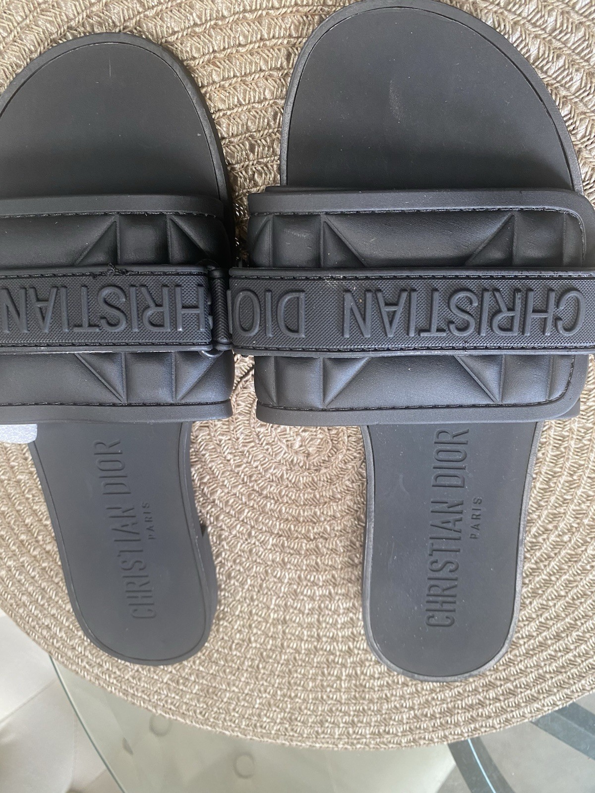 CHRISTIAN DIOR Camouflage Dio(r) Evolution Slide Sandals – Women Size 7.5