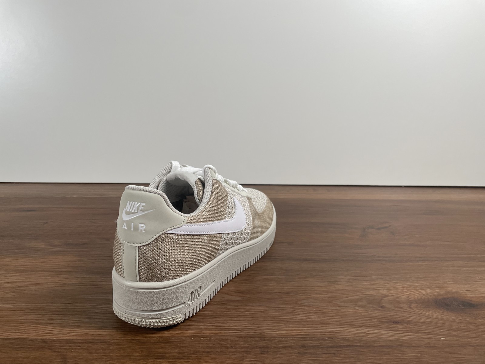 Nike Air Force 1 Flyknit 2.0 White Beige Size 40,41,42,43,44,45 NEW IB7675 001